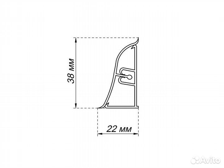 Плинтус LB-38 Кастилло темный №026 4,2 м