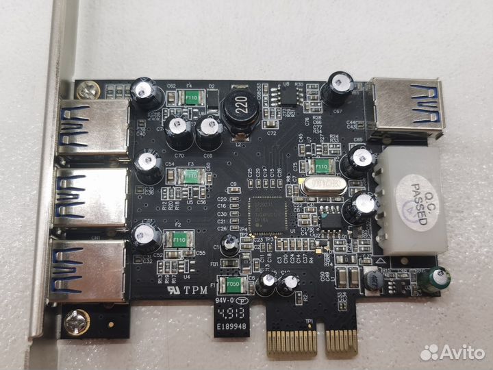 USB контроллер St-Lab PCI-E USB 3.0 4-Port (3+1) C