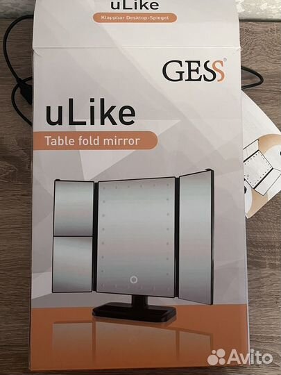 Зеркало с подсветкой настольное Gess uLike