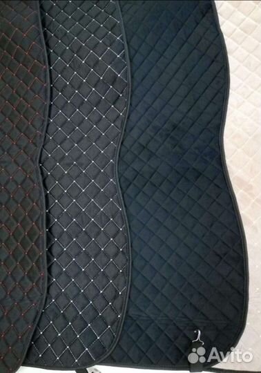 Накидки на сиденья Велюр Romb синяя нить
