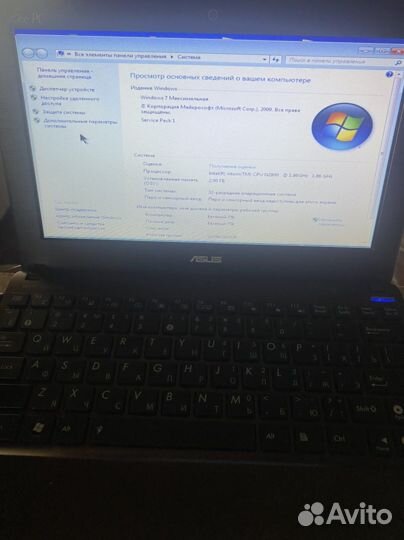 Нетбук asus. 10,1’’. 4 ядра. 500gb HDD