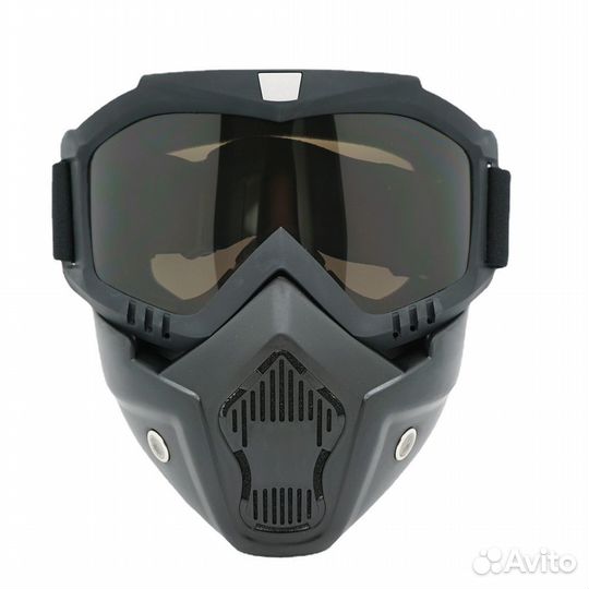 Маска очки со съемным забралом GXT V3, темная