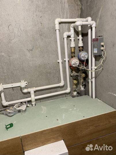 Замена труб Водопровод гвс хвс, сантехник