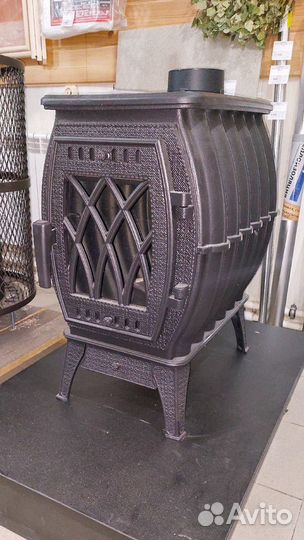 Печь-камин Бахта чёрная