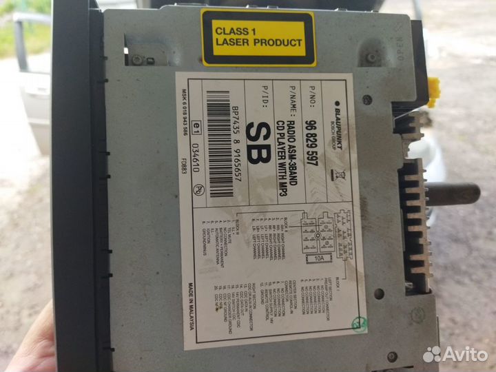 Магнитола chevrolet lacetti