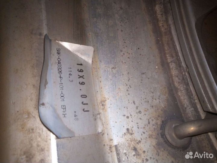 Японские кованные диски work r 19 с резиной