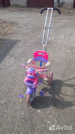 Ну погоди детский велосипед с ручкой для взрослого