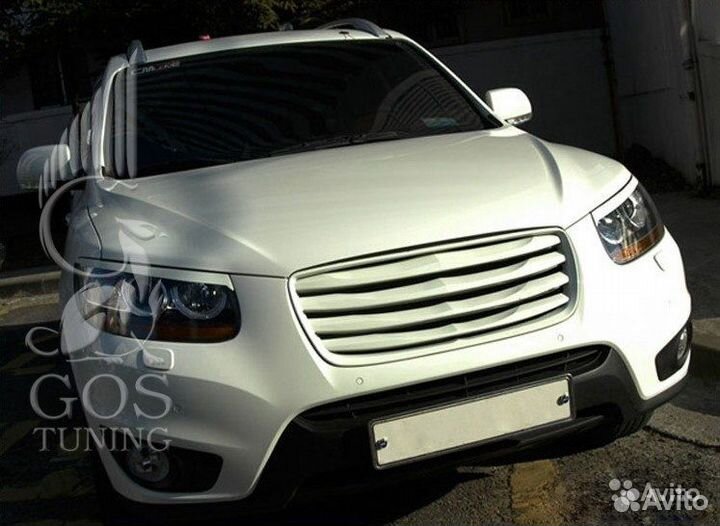 Решетка радиатора Luxury Vip на Hyundai Santa Fe