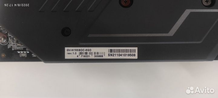 Видеокарта gigabyte GeForce GTX 1660 super D6