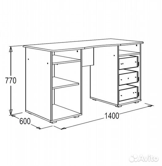 Стол письменный Омега 16