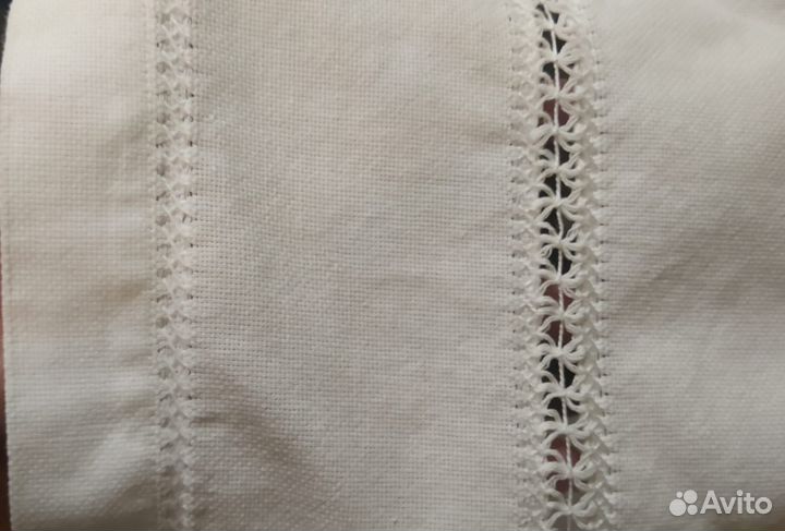 Нарядная скатерть с мережкой и филейной вышивкой