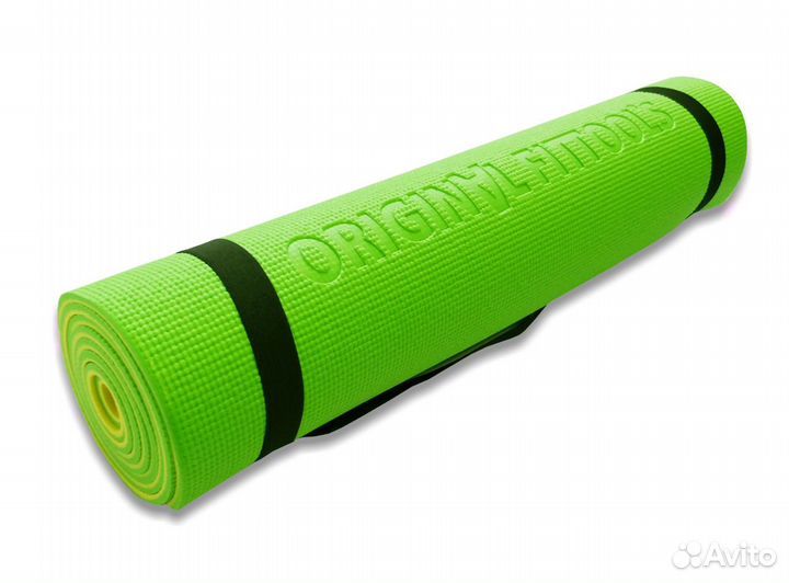 Коврик для фитнеса Original FitTool 6 мм двухслойн