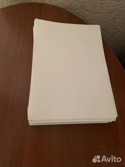 Стопка чистых листов А4