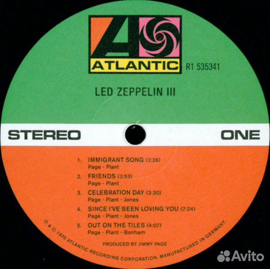 Виниловая пластинка WM Led Zeppelin Led Zeppelin I