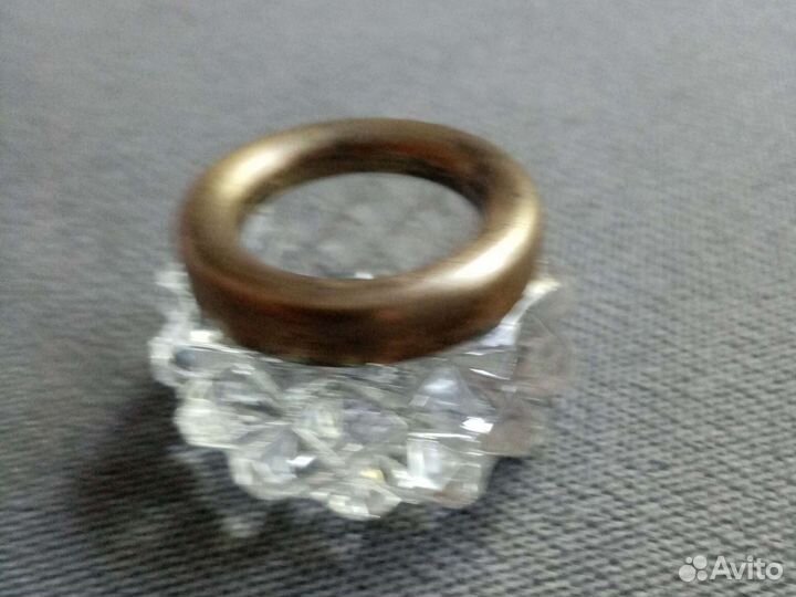 Солонка хрусталь серебро