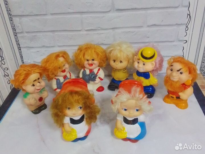 Резиновые игрушки СССР Куклачев Карлсон и другие