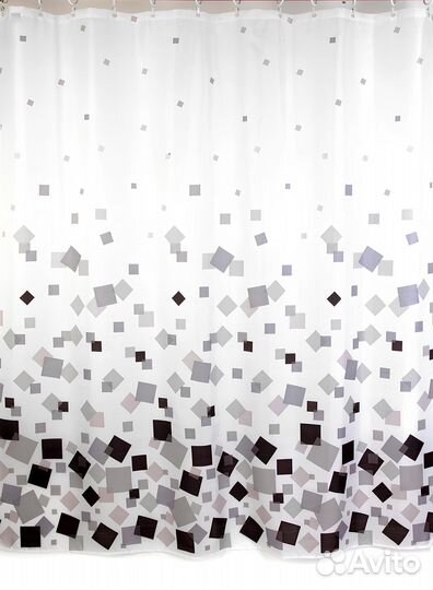 Штора для ванн тканевая высота 2м ширина 1,8м Maza