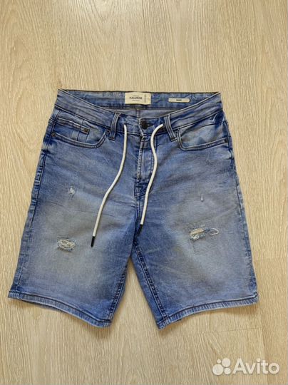 Шорты джинсовые мужские pull&bear
