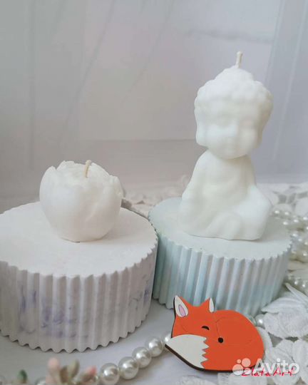 Свеча из кокосового воска Будда