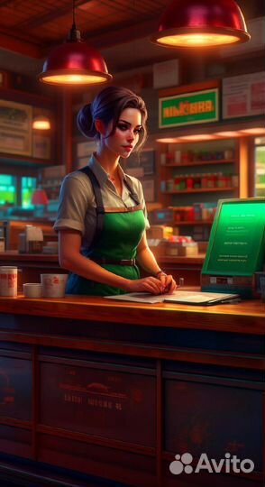 Кассир в ресторан