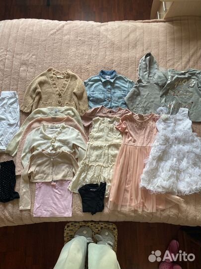 Пакет фирменных вещей на девочку 4-5-6 лет