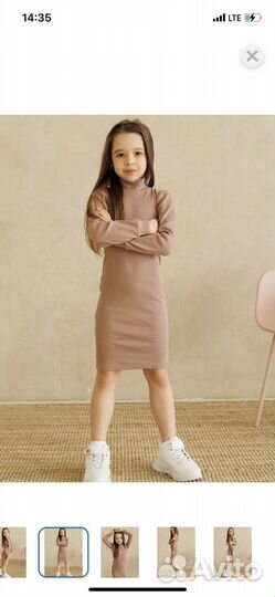 Платье водолазка для девочки