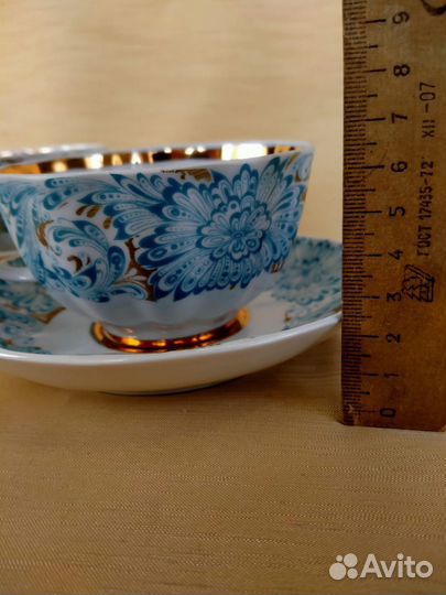 Чайная пара лфз Голубая Жар-Птица