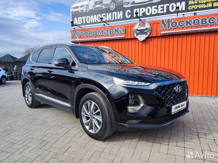 Hyundai Santa Fe 2.2 AT, 2019, 126 000 км