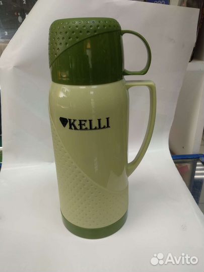 Термос со стеклянной колбой Kelli KL-0968 1литр