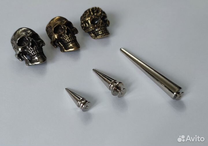Клёпки шипы, череп, фурнитура для одежды