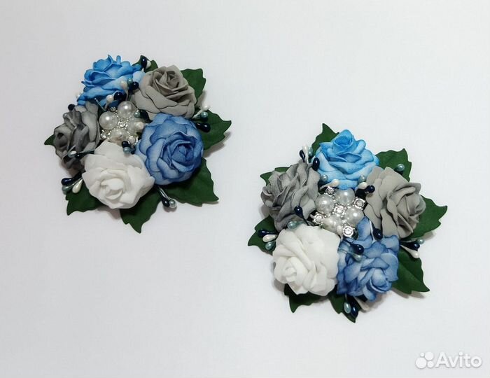 Заколки с цветами