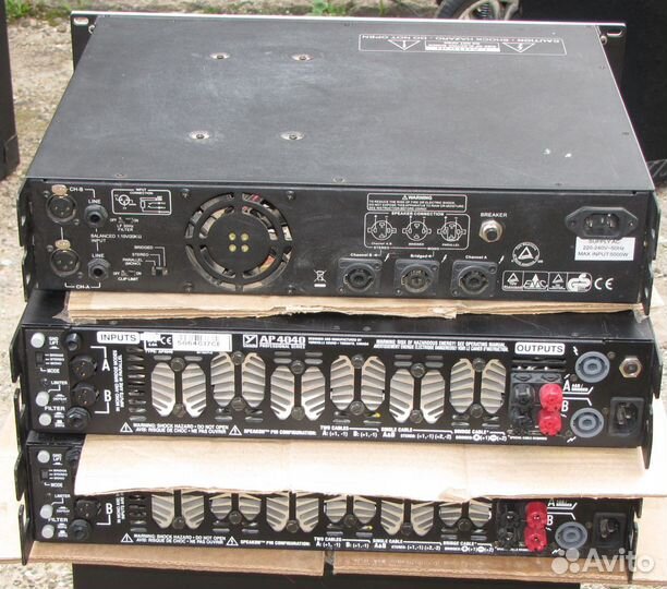 Усилители звука Pro 160-2500W 3ш QSC PV C-Mark ASR