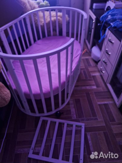 Кругло-овальная кроватка