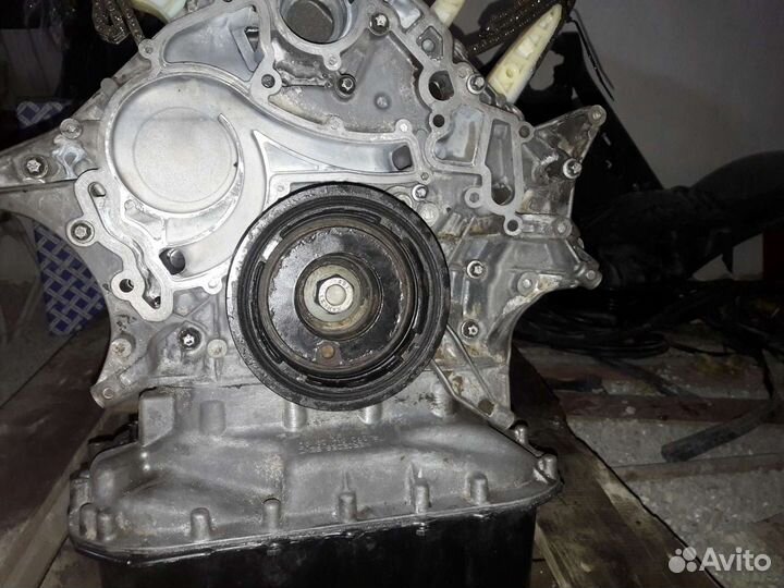 Блок цилиндров в сборе мотор мерседес OM272 3.5 ли