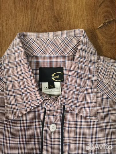 Винтажная мужская рубашка justcavalli новая 48-50