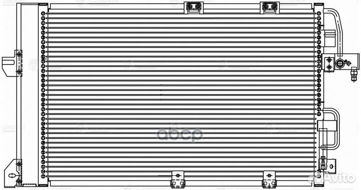 Радиатор кондиц. Opel Astra G (98) /Zafira A (9