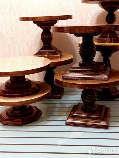 Подставка из дерева. Тортовница