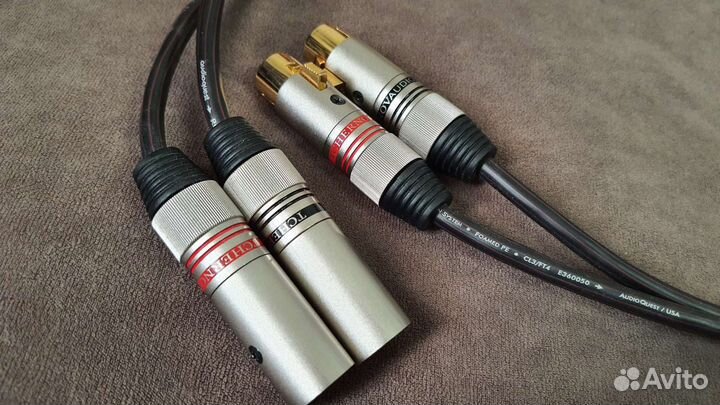 Кабель XLR Audioquest Red River pvc 0,75м