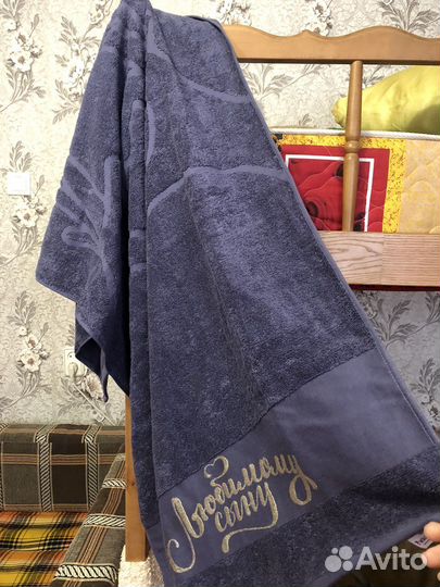 Полотенце банное махровое