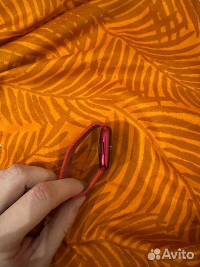 Часы apple watch 7 45 mm red