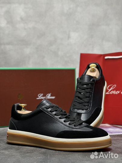 Мужские кожаные кеды