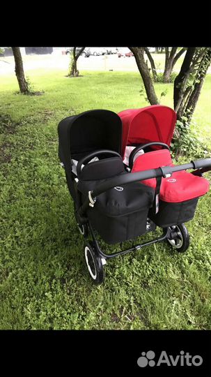 Детская коляска Bugaboo donkey twin и автолюльки