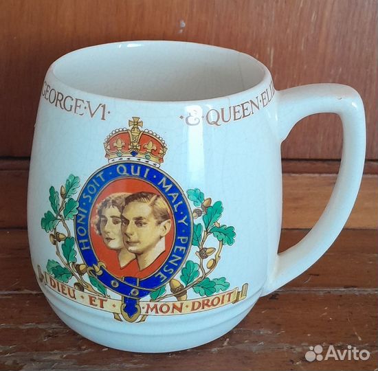 Фарфоровая чашка к коронации Георга VI (1937), Анг
