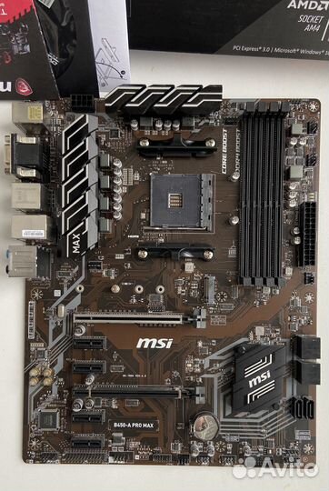 Материнская плата Msi b450 A-Pro Max
