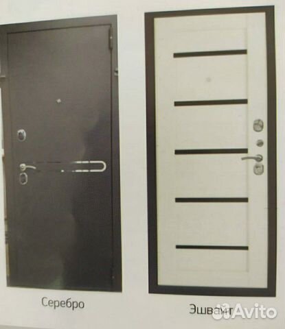 Дверь входная с установкой царга эшвайт