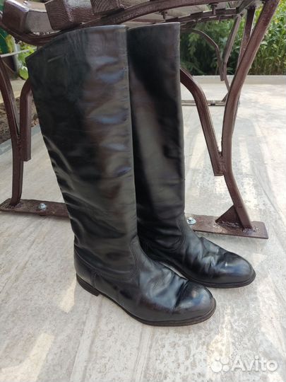 Хромовые сапоги