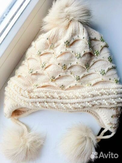 Зимняя новая шапка, натуральная, очень теплая
