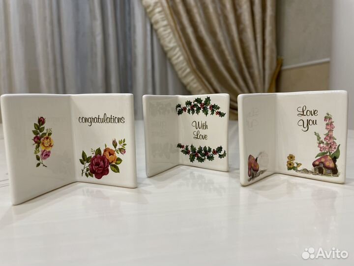 Фарфоровые открытки. С днем рождения. Англия