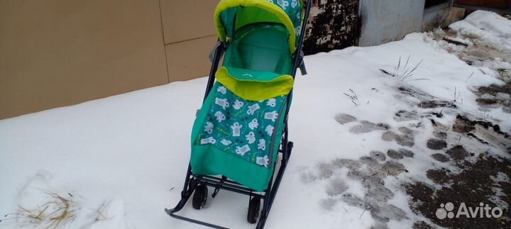 Санки коляска nika