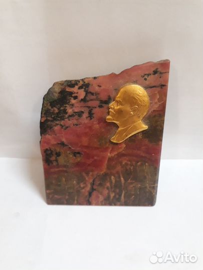 Барельеф Ленин фарфор гранит СССР